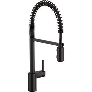 Moen Align Brushed Gold 3-in-1 Water Filtration Pre-Rinse Spring Pull Down Kitchen Faucet, Water Filter for Sink Faucet Sold Separately, F5923BG(Matte Black)