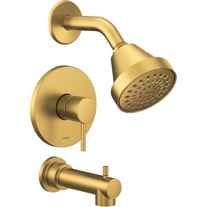 Moen Align Brushed Nickel M-CORE 2-Series 1-Handle Tub and Shower Trim Kit, Valve Required, UT2193EPBN(Brushed Gold)