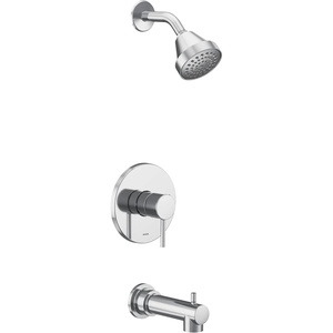 Moen Align Brushed Nickel M-CORE 2-Series 1-Handle Tub and Shower Trim Kit, Valve Required, UT2193EPBN(Chrome)
