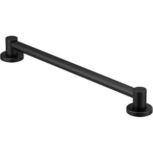 Moen Align Matte Black 42-Inch Stainless Steel Bath Safety Grab Bar with Concealed Screws, YG042BG