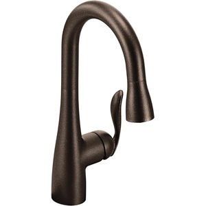 Moen Arbor Pulldown Bar Faucet with Reflex and Power Clean, 5995SRS | Pulldown bar faucet, Reflex docking system, Power Clean spray, Spot resist stainless finish, One-handle control(Oil Rubbed Bronze)