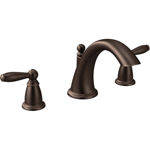 Moen Brantford Brushed Nickel 2-Handle Deck Mount Roman Tub Faucet Trim Kit, Valve Required, T4943BN(Oil Rubbed Bronze)