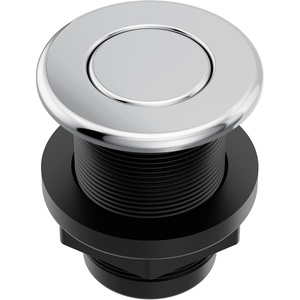 Moen Chrome Garbage Disposal Air Switch Coordinating Decorative Button, Decorative Button Only, Housing Required, AS-4201-CH