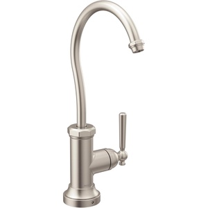 Moen Chrome Paterson Sip Industrial Cold Water Kitchen Beverage Faucet with Optional Filtration System, S5540(Spot Resist Stainless)