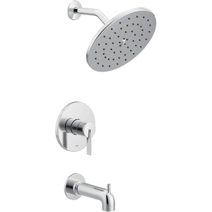 Moen Cia Brushed Nickel M-CORE 3-Series 1-Handle Eco-Performance Tub and Shower Trim Kit, Valve Required, UT3363EPBN(Chrome)