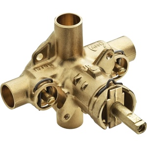 Moen Commercial PosiTemp Pressure Balancing Shower Valve with Stops 1/2-Inch Sweat CC Connections and 1/4 Turn Stops, 8371HD(Pack of 1)