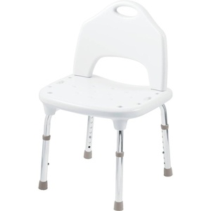 Moen DN7060 Home Care 22-Inch W x 19.25-Inch D Adjustable Height Bath Safety Shower Chair, Glacier