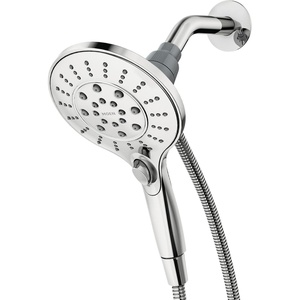 Moen Engage Chrome Magnetix Six-Function 5.5-Inch Wide Handheld Shower Head with Hose and Magnetic Docking System, 26112(Chrome)