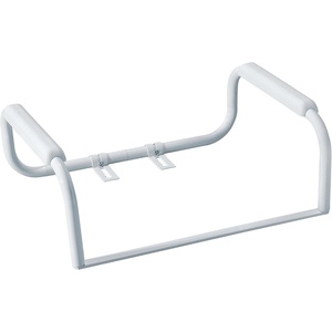 Moen Glacier White Home Care Bathroom Safety Toilet Grab Bar, Toilet Rails for Seniors, DN7015