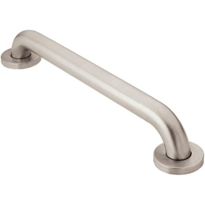 Moen Home Care Bathroom Safety 12 Inch Stainless Steel Handicap Grab Bar for Bathtub and Shower, Elderly Assistance Product with Concealed Screws, 8912(42 Inch)