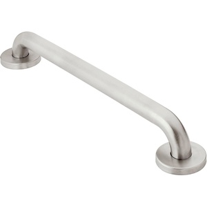 Moen Home Care Bathroom Safety 24 Inch Stainless Steel Handicap Grab Bar for Bathtub and Shower, Heavy Duty Handle, Elderly Assistance Product with Concealed Screws, 8724(Peened)