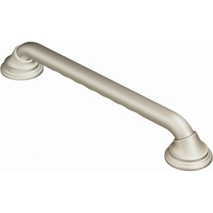 Moen LR8716D3GOWB Bathroom Safety 16-Inch Designer Bathroom Grab Bar with Curled Grip, Old World Bronze(Brushed Nickel)