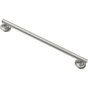 Moen LR8724D1GOWB Bathroom Safety 24-Inch Designer Bathroom Grab Bar with Curled Grip, Old World Bronze(Brushed Nickel)