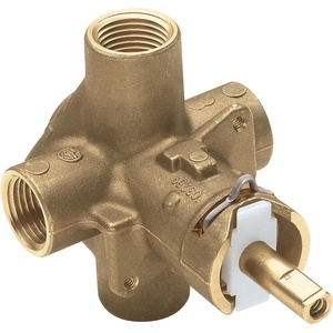 Moen M Pact PosiTemp Pressure Balancing Brass Tub and Shower Valve with IPS Connections, 2510 | Posi-Temp valve, Pressure balancing, 1/2-inch IPS connections, M-PACT system, Shower valve(0.5)