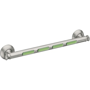 Moen MLR8718D4GBN Banbury 18″ Glow-In-The-Dark Bathroom Grab Bar, Brushed Nickel