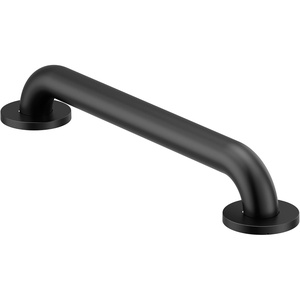 Moen Matte Black 16-Inch Stainless Steel Bath Safety Grab Bar with Concealed Screws, R8916BL