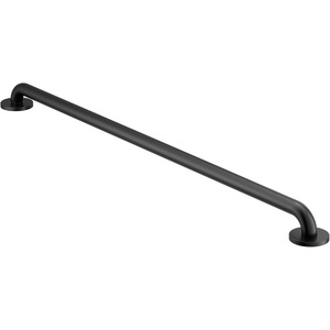 Moen Matte Black 42-Inch Stainless Steel Bath Safety Grab Bar with Concealed Screws, R8742BL