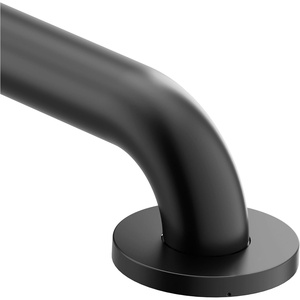 Moen Matte Black 48-Inch Stainless Steel Bath Safety Grab Bar with Concealed Screws, R8948BL