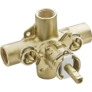 Moen PosiTemp Rough In Pressure Balancing Cycling Shower Valve with Stops, 2590(0.5)