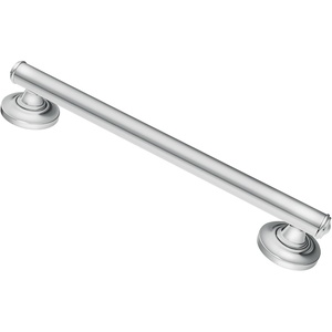 Moen R8716D1GCH Bathroom Safety 16-inch Bathroom Grab Bar with Comfort Grip Pad, Chrome(Chrome)