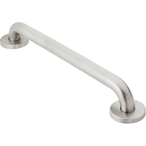Moen R8716P Bathroom Safety 16-Inch Textured Grip Stainless Steel Bathroom Grab Bar, Peened(Peened)