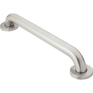 Moen R8916P Bathroom Safety 16-Inch Stainless Steel Bathroom Grab Bar, Stainless(Stainless)