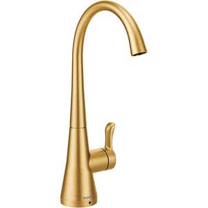 Moen S5520BG Sip Transitional Cold Water Kitchen Beverage Faucet, Optional Filtration System Available (Sold Separately), Brushed Gold