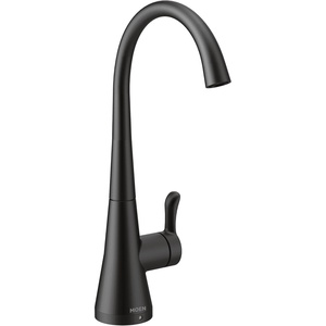 Moen S5520BL Sip Transitional Cold Water Kitchen Beverage Faucet, Optional Water Filtration System Available (Sold Separately), Matte Black