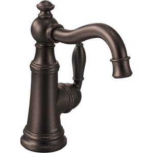 Moen S62101BL Weymouth Single Handle Traditional Bar Faucet, Matte Black(Oil Rubbed Bronze)