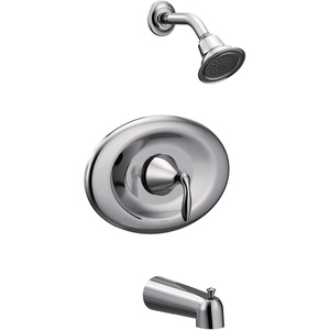 Moen T2137EP Eva Posi-Temp Eco-Performance Tub and Shower Trim Kit, Valve Required, Chrome(Chrome)