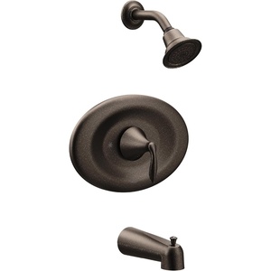 Moen T2137EP Eva Posi-Temp Eco-Performance Tub and Shower Trim Kit, Valve Required, Chrome(Oil Rubbed Bronze)