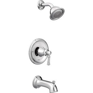 Moen T2183BL Dartmoor Posi-Temp tub/Shower, Matte Black(Chrome)