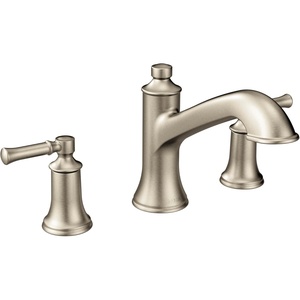 Moen T683BL Dartmoor Two-Handle high arc Roman tub Faucet, Matte Black(Brushed Nickel)
