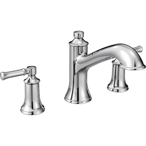 Moen T683BL Dartmoor Two-Handle high arc Roman tub Faucet, Matte Black(Chrome)