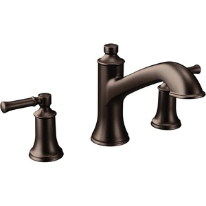 Moen T683BL Dartmoor Two-Handle high arc Roman tub Faucet, Matte Black(Oil Rubbed Bronze)