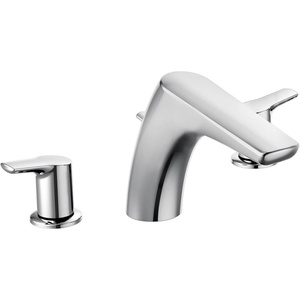 Moen T986 Method Two-Handle Low Arc Roman Tub Faucet without Valve, Chrome(Chrome)
