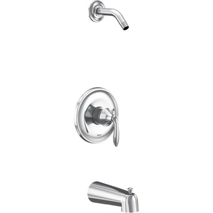 Moen UT2133NHORB Eva Collection M-CORE 3-Series 1-Handle Tub and Shower Trim Kit, Valve Required, Oil Rubbed Bronze(Chrome)