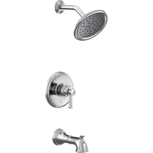 Moen UT2313EPNL Belfield M-CORE 2-Series 1-Handle Tub and Shower Trim Kit, Valve Required, Polished Nickel(Chrome)