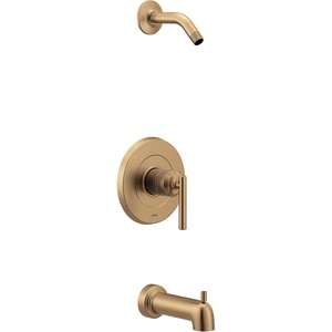 Moen UT2903NHBN Gibson M-CORE 3-Series 1-Handle Tub and Shower Trim Kit, Valve Required, Brushed Nickel(Bronzed Gold)