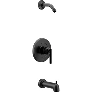 Moen UT2903NHBN Gibson M-CORE 3-Series 1-Handle Tub and Shower Trim Kit, Valve Required, Brushed Nickel(Matte Black)