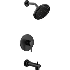 Moen UT3293 Align M-CORE 3-Series 1-Handle Tub and Shower Trim Kit, Valve Required, Chrome(Matte Black)