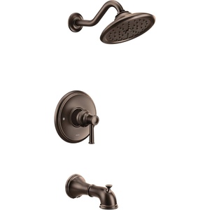 Moen UT3313BN Belfield M-CORE 3-Series 1-Handle Tub and Shower Trim Kit, Valve Required, Brushed Nickel(Oil Rubbed Bronze)