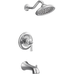 Moen UT35503ORB Wynford M-CORE 3-Series 1-Handle Tub and Shower Trim Kit, Valve Required, Oil Rubbed Bronze(Chrome)