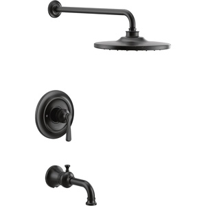Moen UTS344303BL Colinet M-CORE 3-Series 1-Handle Tub and Shower Trim Kit, Valve Required, Matte Black(Matte Black)