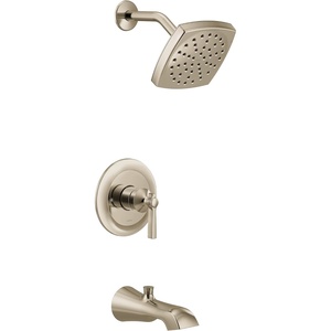 Moen UTS3913EPBN Flara M-CORE 3-Series 1-Handle Eco-Performance Tub and Shower Trim Kit, Valve Required, Brushed Nickel(Polished Nickel)