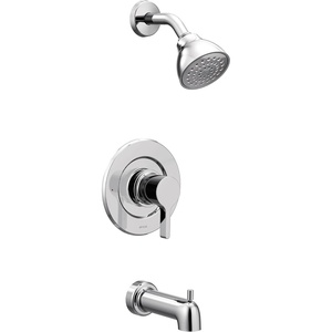 Moen Vichy Chrome Bathroom Tub Shower Faucet System without Valve, T2663EP(1)