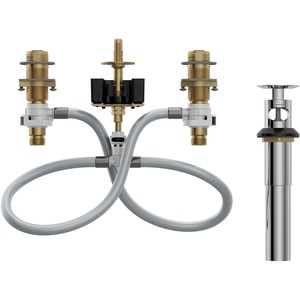 Moen Widespread Bathroom Sink Faucet Rough In Water Valve with Drain Assembly, 9000(0.5)