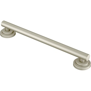 Moen YG0736BN Bathroom Safety 36-Inch Stainless Steel Modern Bathroom Grab Bar, Brushed Nickel(Brushed Nickel)