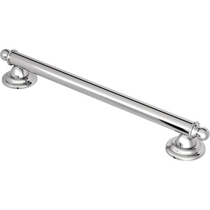 Moen YG2224CH Bathroom Safety 24-Inch Stainless Steel Traditional Bathroom Grab Bar, Chrome(Chrome)