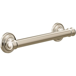 Moen YG6412ORB Bathroom Safety 12-Inch Stainless Steel Traditional Bathroom Grab Bar, Oil-Rubbed Bronze(Polished Nickel)